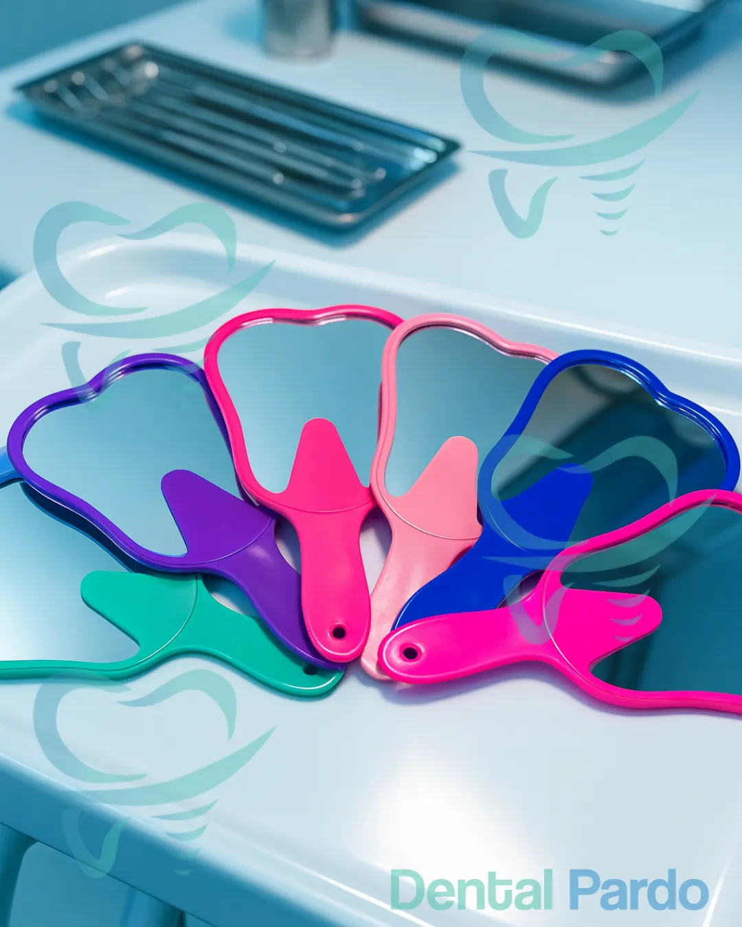 Espejo Dental Plástico Colorido – Odontología General