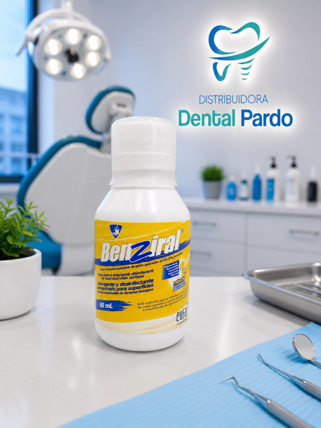 [629-232] Benziral® – Detergente Y Desinfectante Concentrado (60 Ml)